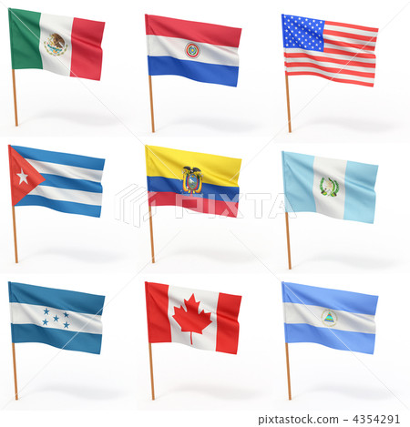 Flags of american country. Collection 4. Flags of american country. Collection 4. 4354291