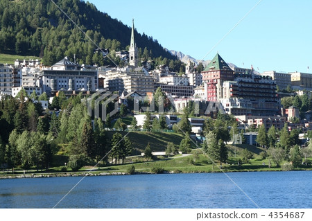 St Moritz Switzerland in the evening St Moritz Switzerland in the evening 4354687