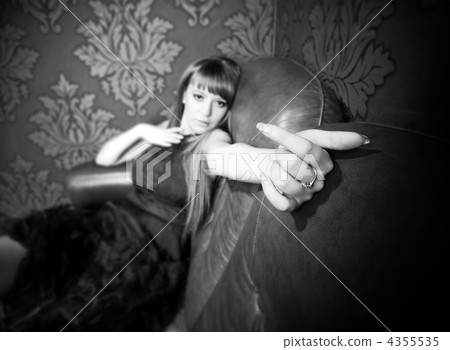 Young woman wave handsign Young woman wave handsign 4355535