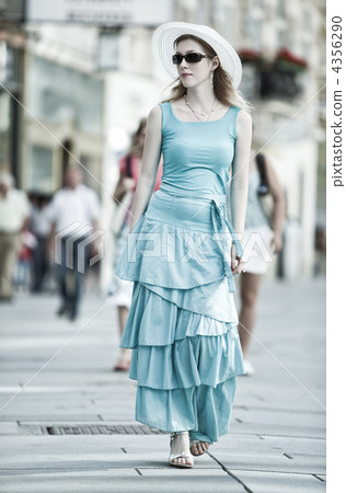 Young woman walking Young woman walking 4356290