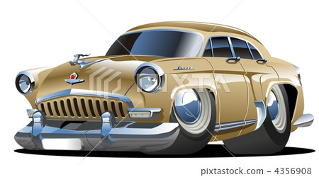 Cartoon retro car 4356908
