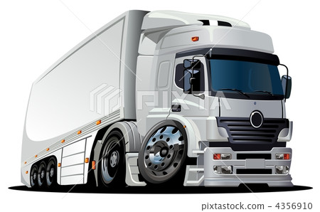 Cartoon semi-truck Cartoon semi-truck 4356910