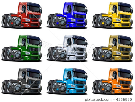 Cartoon trucks set 4356950