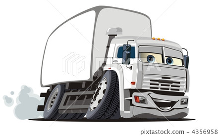 Cartoon delivery / cargo truck 4356958