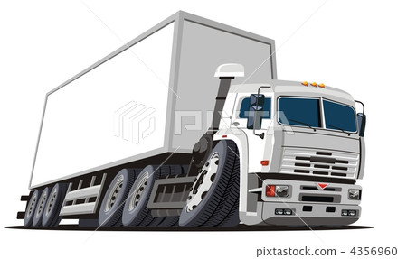 Cartoon semi truck 4356960
