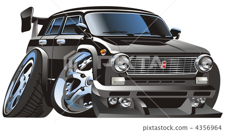 Cartoon retro hot rod Cartoon retro hot rod 4356964