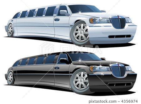 Cartoon limousine 4356974