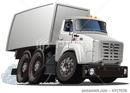 cartoon delivery / cargo truck 4357036