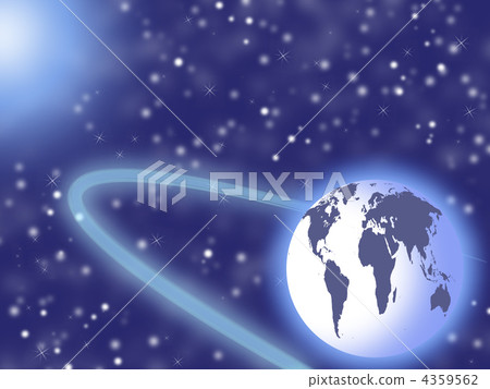 planet in the space and stars 4359562