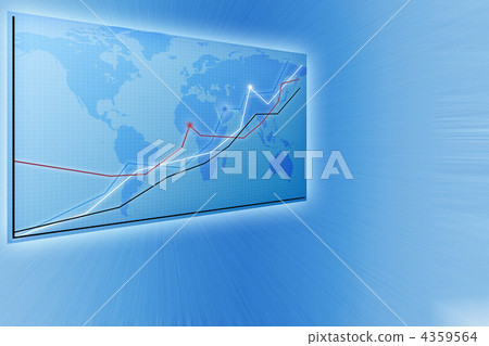 Modern blue business background with a card and diagrams Modern blue business background with a card and diagrams 4359564