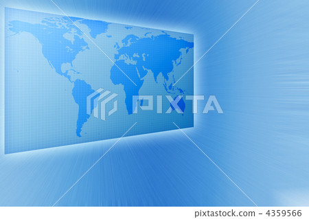 business world map in  blue tones 4359566