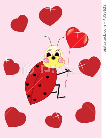 ladybird with heart 4359622