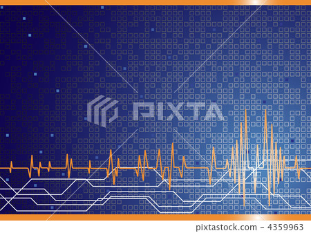 Vector hi-tech background in blue color Vector hi-tech background in blue color 4359963