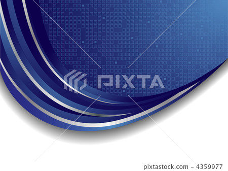 Vector bright blue background - Stock Illustration [4359977] - PIXTA