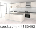 kitchen, kitchens, computer graphic 4360492