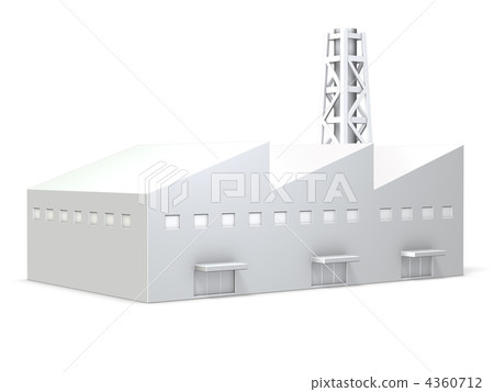 3DCG illustration of factory miniature - Stock Illustration [4360712 ...