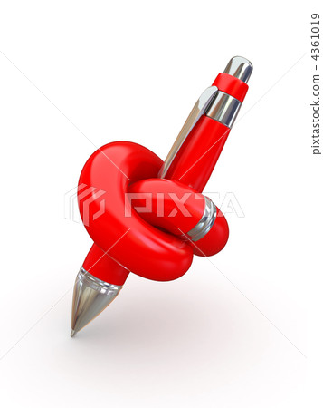 Struggle with the bureaucracy. Pen knotted. 4361019