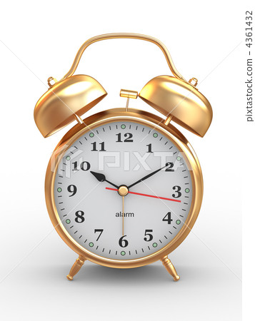 Ten O Clock Old Fashioned Alarm 3d Stock Ilration 4361432 Pixta Ten O Clock Old Fashioned Alarm, Alarm Clock Old Fashioned