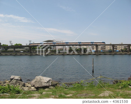 東京單軌鐵路和運河 4361530