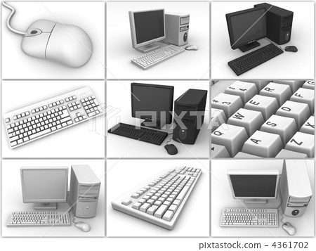 PC. Collage - Stock Illustration [4361702] - PIXTA