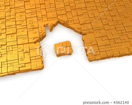 Sign Home as arrow 4362140