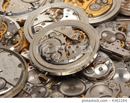 Vintage watch mechanism 4362264