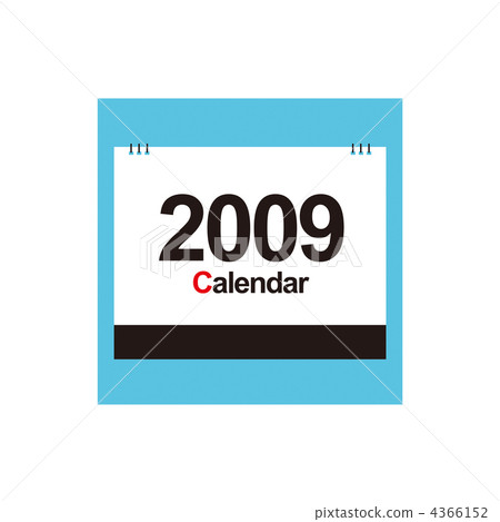Illustration material on the front cover of 2009 desktop calendar 4366152
