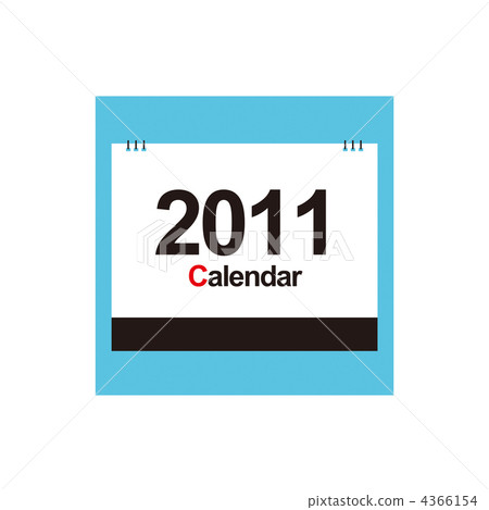 Illustration material of the front cover of the 2011 desktop calendar 4366154