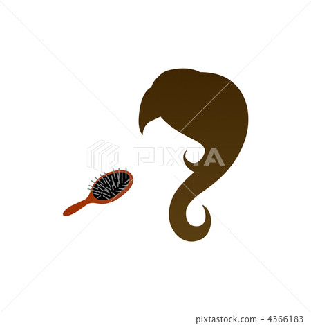 Hair wig, wig illustrations material 4366183