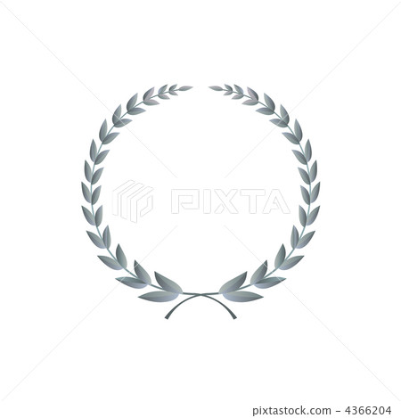 月桂戒指（銀）的插圖素材 4366204