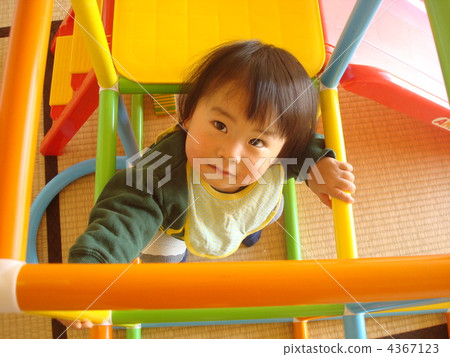 Children playing in the jungle gym Children playing in the jungle gym 4367123