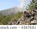 Sakurajima and lava 4367681