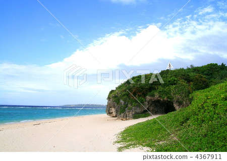 沙灘 本部町瑟索庫海灘 海灘 4367911