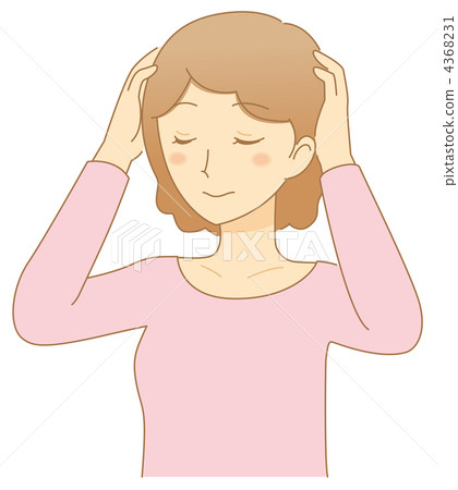 Scalp care (clothing brown hair) 4368231