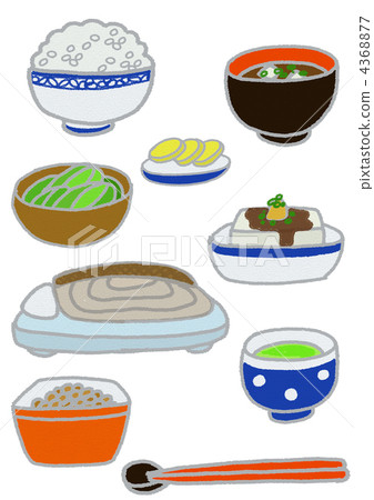 Delicious breakfast in Japan 4368877