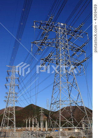 電力傳輸線 電源線 鋼塔 4369489