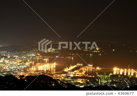 Night view of Sasebo 4369677