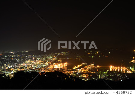 Night view of Sasebo Night view of Sasebo 4369722