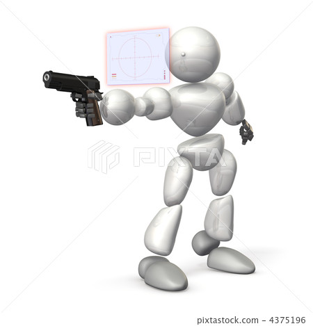 3DCG illustration showing high-tech fire control 4375196