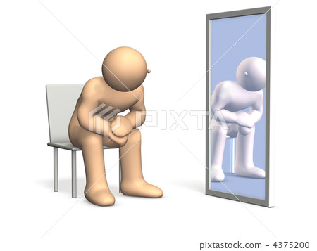 3DCG illustration showing conflict of identity 4375200