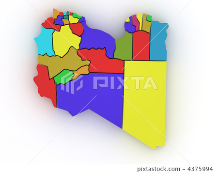 Three-dimensional map of Australia 4375994
