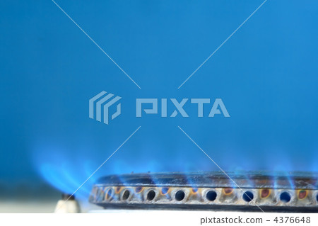 Blue flame of gas 4376648