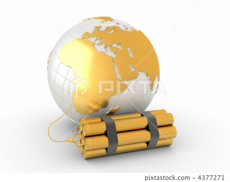 Earth with dynamite Earth with dynamite 4377271