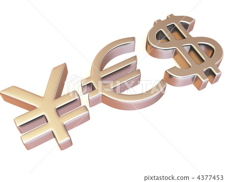 YES from signs yen, dollar and euro 4377453