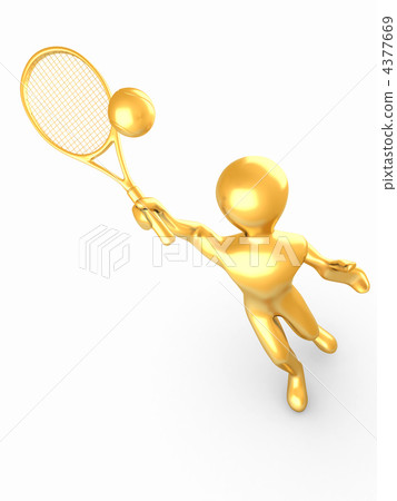 Man playing tennis Man playing tennis 4377669