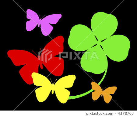 Butterfly and Clover 4378763