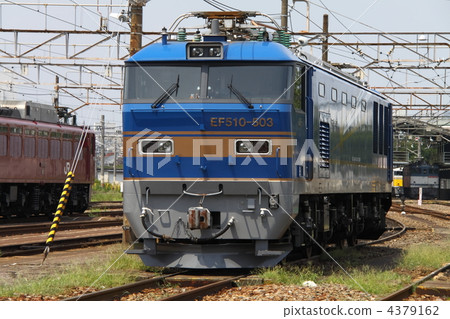 ef510, electric engine, rail yard 4379162