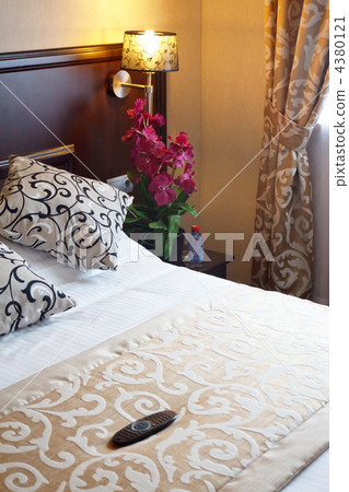 Interior of modern comfortable hotel room Interior of modern comfortable hotel room 4380121