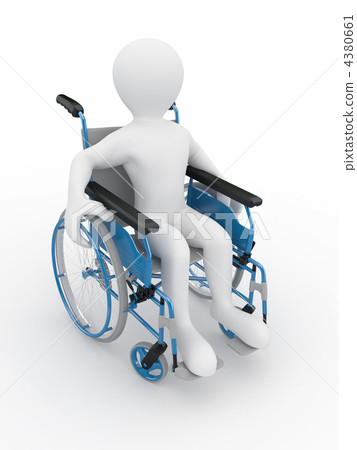 Men on wheelchair 4380661