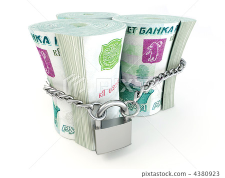 Ruble on lock Ruble on lock 4380923